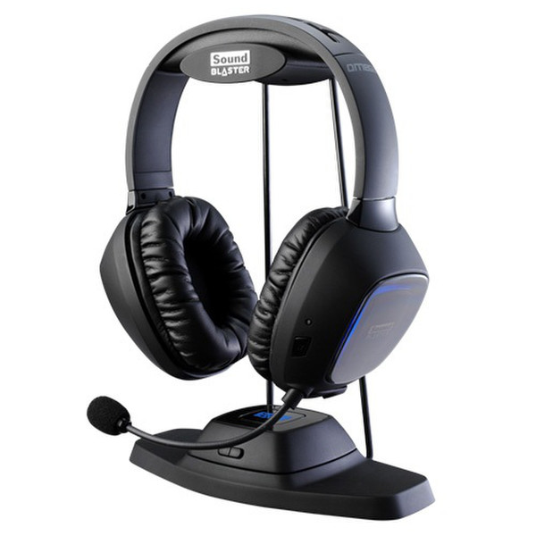 Creative Labs Sound Blaster Tactic3D Omega RF Wireless Binaural Ohrbügel Schwarz Headset