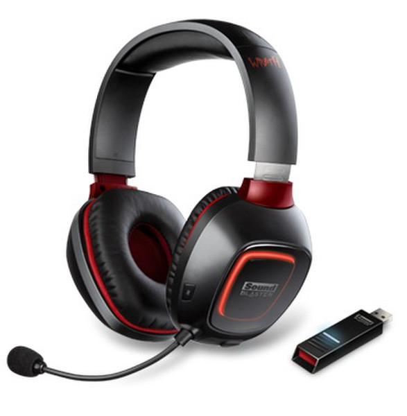 Creative Labs Sound Blaster Tactic3D Wrath Беспроводной RF Стереофонический Заушины Черный гарнитура