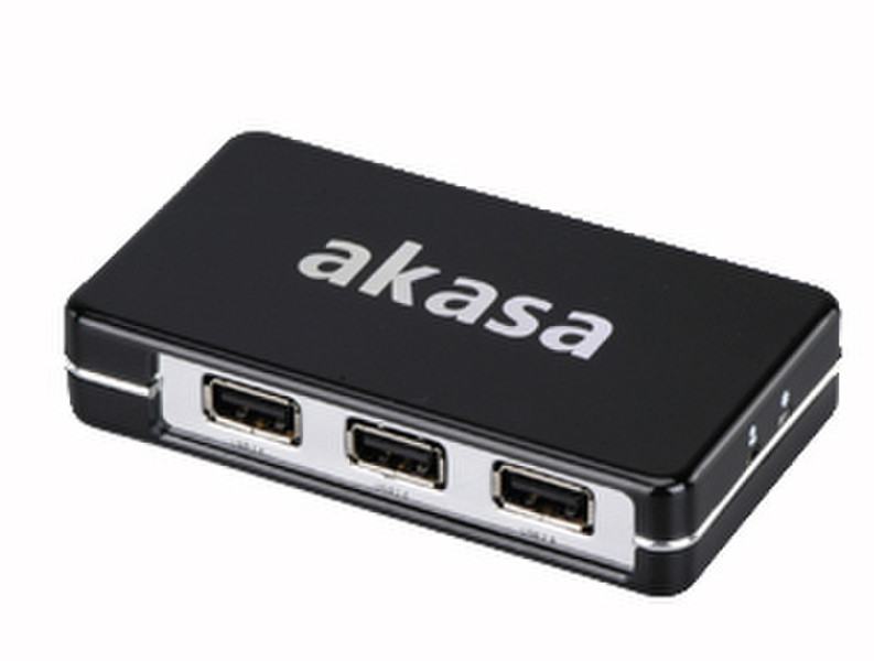 Akasa Connect7 480Мбит/с Черный, Cеребряный