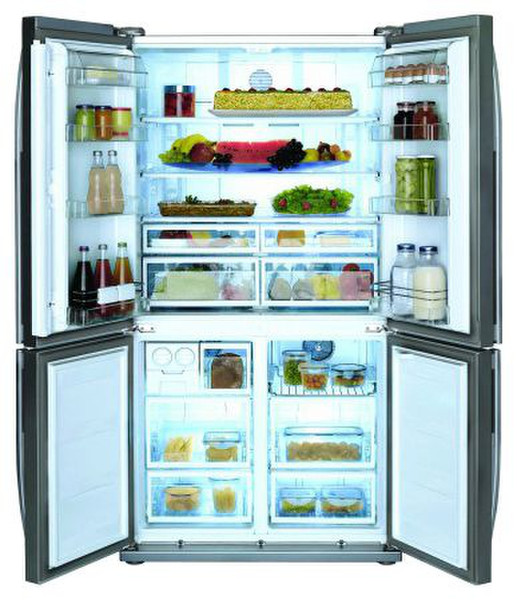 Beko GNE 114610 FX freestanding A Stainless steel side-by-side refrigerator