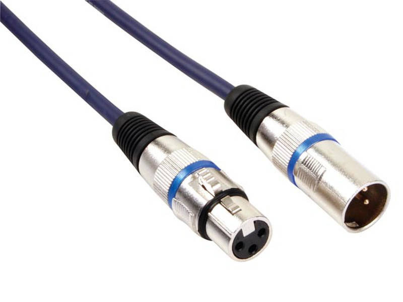 HQ Power Professional DMX 2.5m 2.5м XLR (3-pin) XLR (3-pin) Черный аудио кабель