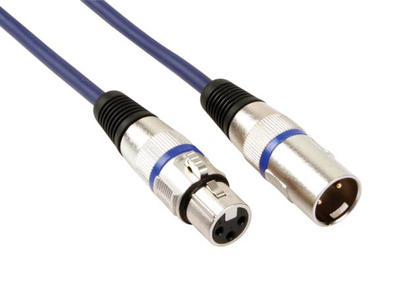 HQ Power Professional DMX 5m 5m XLR (3-pin) XLR (3-pin) Black audio cable
