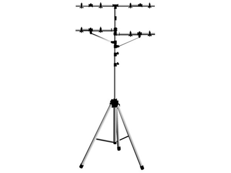 HQ Power Double lighting stand universal Black,Stainless steel tripod