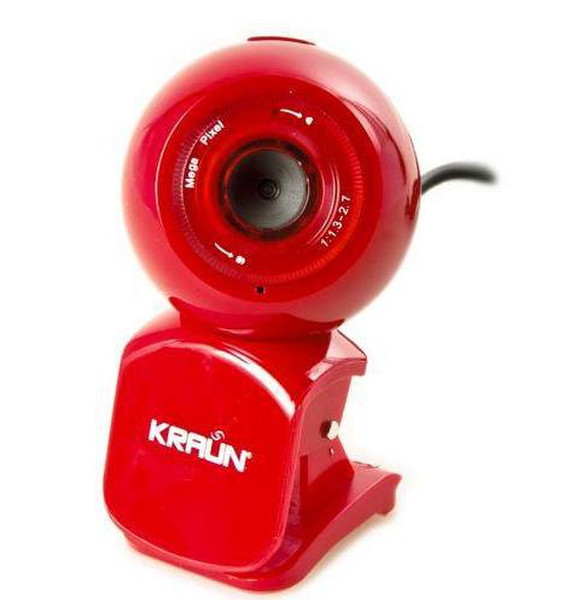 Kraun KR.VD 2MP USB 2.0 Red webcam