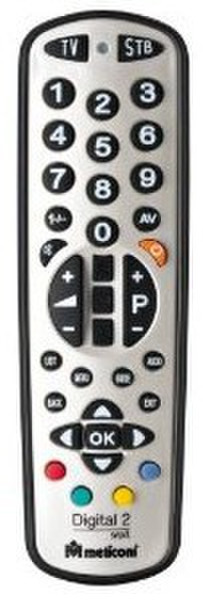 Meliconi Digital 2 smart IR Wireless press buttons Black,Silver remote control