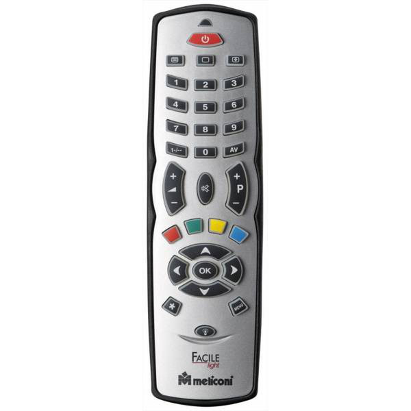 Meliconi Gumbody Light Facile IR Wireless push buttons Silver remote control