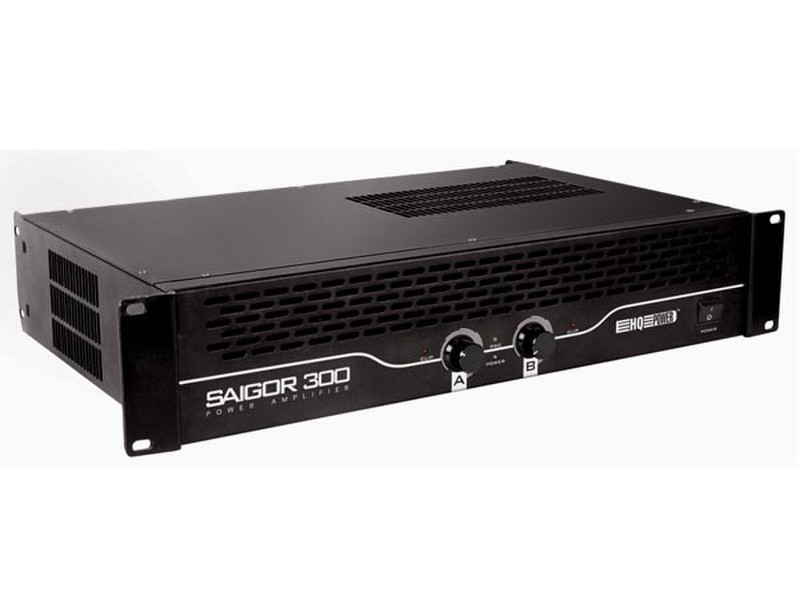 HQ Power SAIGOR 300 2.0 Leistung/Phase Verkabelt Schwarz Audioverstärker