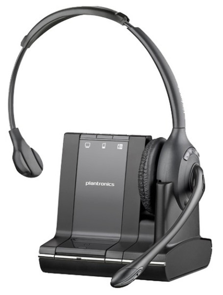 Plantronics Savi W720/A DECT Стереофонический Оголовье Черный гарнитура