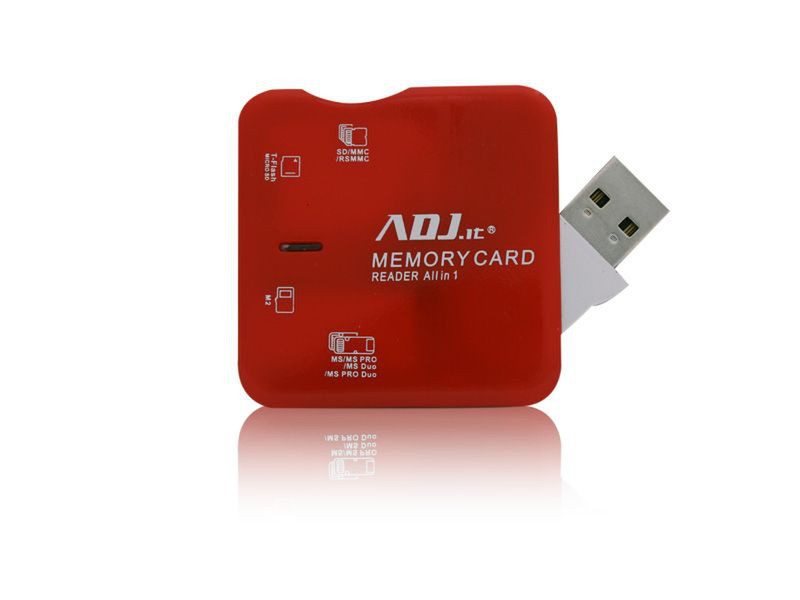 Adj ADJCRHMLT56DR USB 2.0 Rot Kartenleser