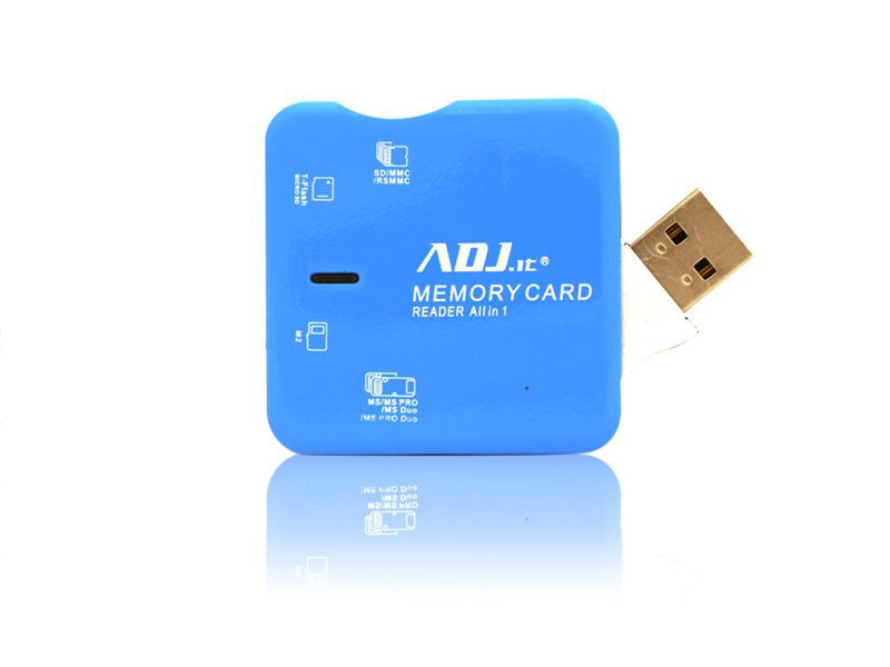 Adj ADJCRHMLT56DP USB 2.0 Синий устройство для чтения карт флэш-памяти