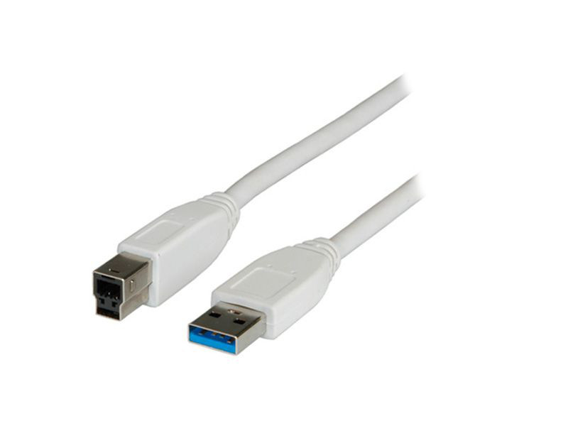 Adj ADJKOF21998871 3m USB A USB B White USB cable