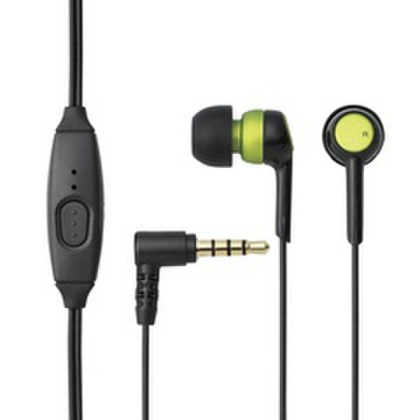 Elecom Headset for Smartphone In-ear Binaural Green