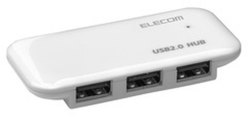 Elecom 13520 480Mbit/s Weiß Schnittstellenhub