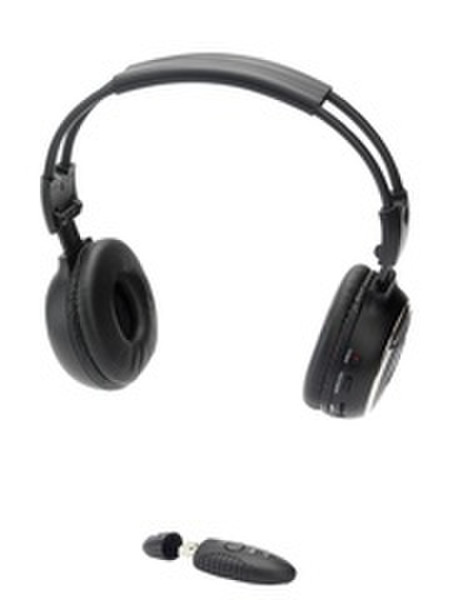 Elecom 2.4 GHz Stereo Headset USB Binaural Head-band Black headset