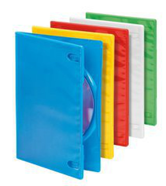 Elecom 20 DVD SLIM SINGLE BOX, 7mm, Rainbow