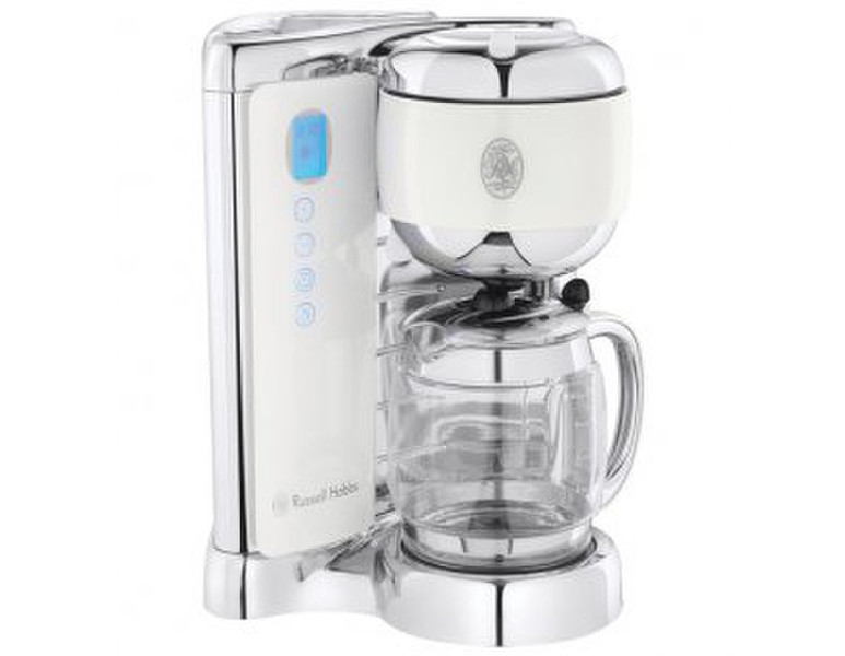Russell Hobbs Glass Touch Drip coffee maker 1.4L 10cups White