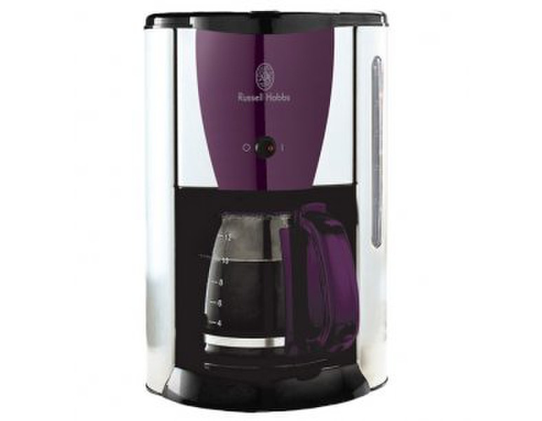 Russell Hobbs Purple Passion Капельная кофеварка 1.8л 12чашек Черный, Пурпурный, Cеребряный