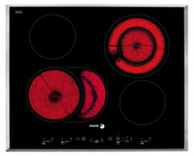 Fagor 2VFT-211AX Eingebaut Ceramic hob Schwarz Kochfeld