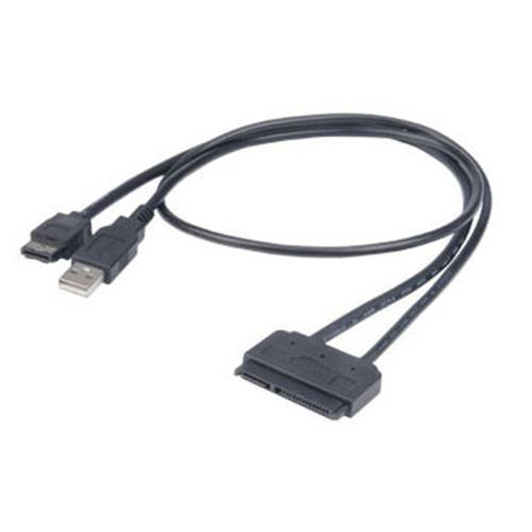 Akasa Flexstor eSATA USB 0.4m eSATA Black SATA cable