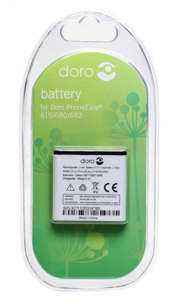 Doro 380155 Литий-ионная 1000мА·ч 3.7В аккумуляторная батарея