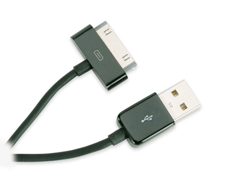 Ansmann 40950040/01 1м USB A Apple 30-p Черный кабель USB