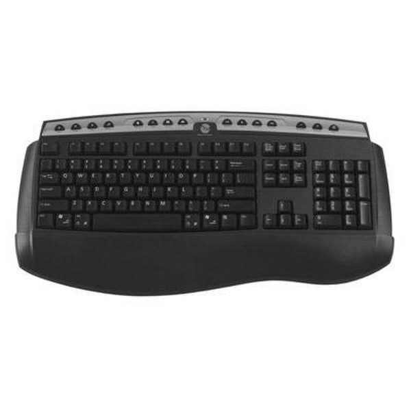 Gyration GO PRO 2.4GHz Full-size Keyboard Беспроводной RF Черный клавиатура