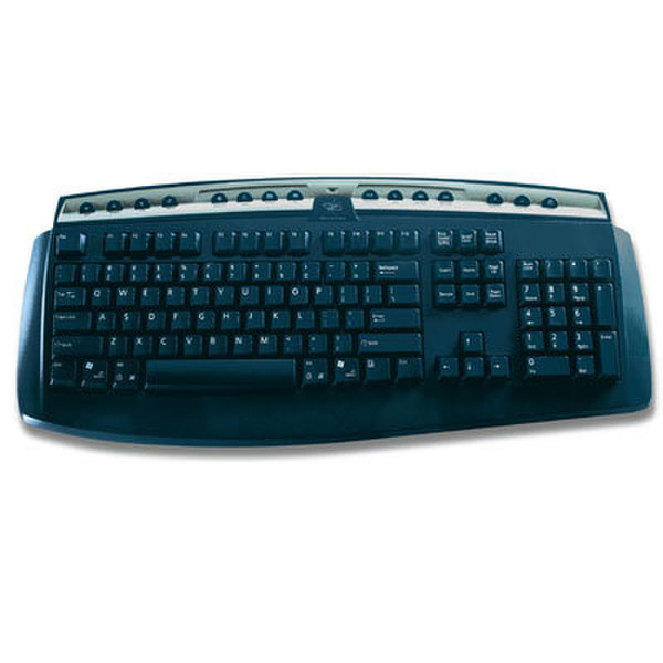 Gyration GO 2.4 series full size Keyboard Беспроводной RF Черный клавиатура