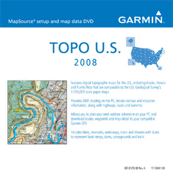 Garmin Topo DVD USA 2008