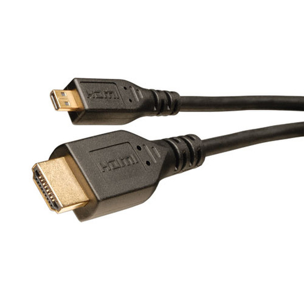 Tripp Lite HDMI, Micro HDMI, 3-ft 0.91м HDMI Micro-HDMI Черный HDMI кабель