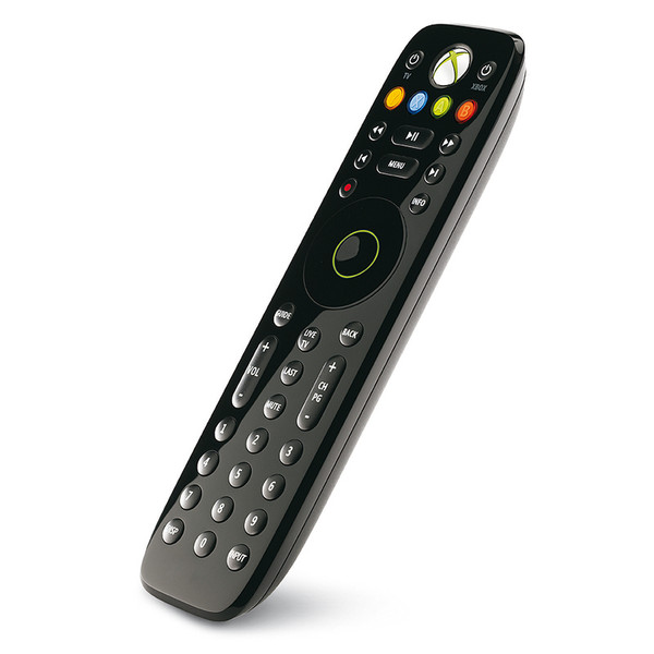 Microsoft Media Remote press buttons Black remote control