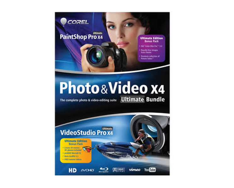 Corel Photo & Video X4 Ultimate Bundle, EN