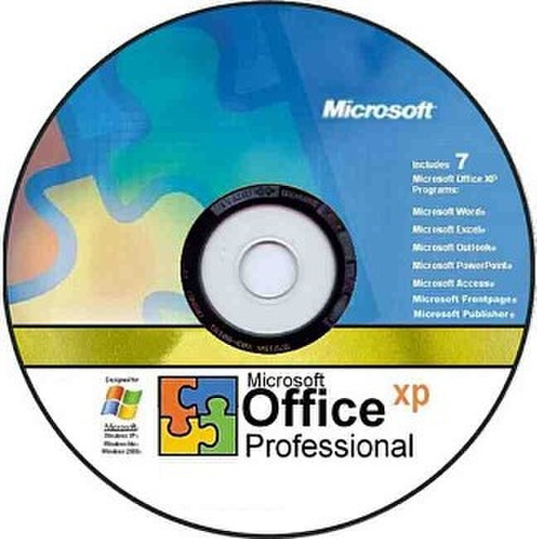 Microsoft Office Professional XP Disk Kit, NL Student Media Microsoft Volume License (MVL) 1Benutzer Niederländisch