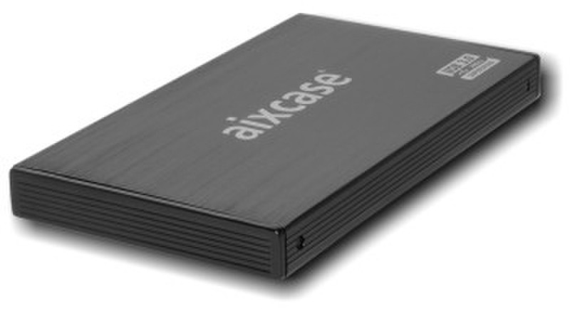 aixcase AIX-BL25SU3 2.5" USB powered Black storage enclosure