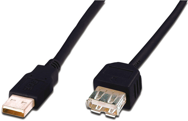 ASSMANN Electronic AK-300202-030-S 3м USB A USB A Черный кабель USB