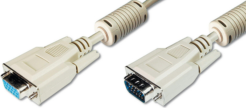 ASSMANN Electronic AK-310203-030-E 3м VGA (D-Sub) VGA (D-Sub) Бежевый VGA кабель
