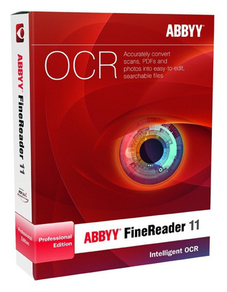 ABBYY FineReader Professional 11.0 Anniversary Edition, 1u, WIN, CD, Box, MLNG