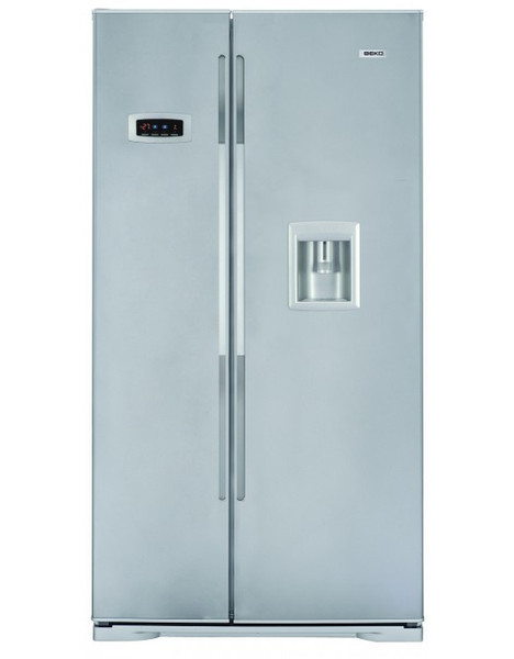 Beko GNE V222 S freestanding A+ Silver side-by-side refrigerator