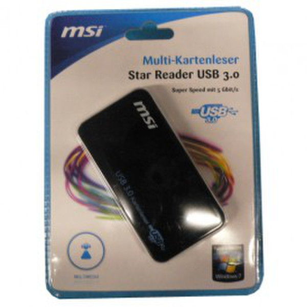 MSI Star Reader USB 3.0 USB 3.0 Schwarz Kartenleser