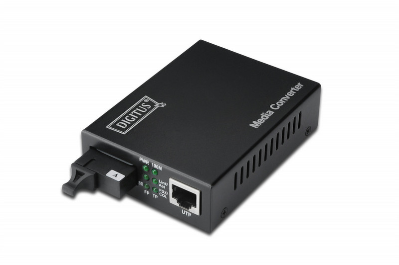 ASSMANN Electronic DN-82022 1550nm Single-mode Black network media converter