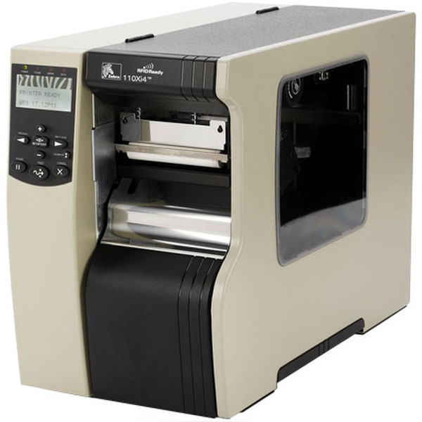 Zebra 110XI4 Wärmeübertragung 600 x 600DPI Schwarz, Silber