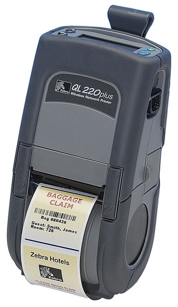 Zebra QL 220 Plus Direct thermal / Thermal transfer Mobile printer 203 x 203DPI Black