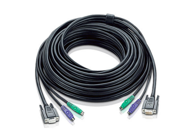 Aten 2L-1003P 10m Black KVM cable