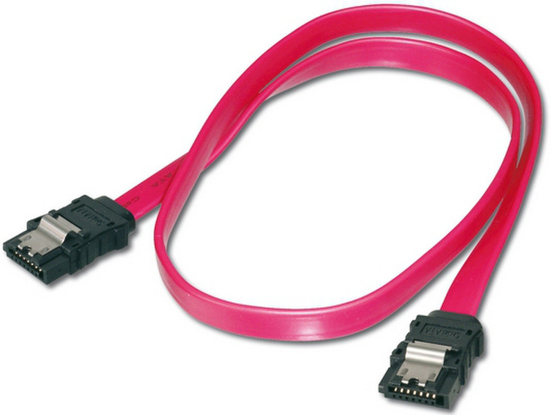 ASSMANN Electronic AK-SATA-100-L 1м SATA SATA Красный кабель SATA