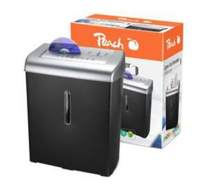 Peach PS500-20 Strip shredding 74дБ Черный, Cеребряный измельчитель бумаги