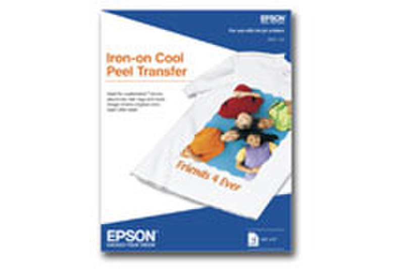 Epson Iron-on Cool Peel Transfer - 8.5" x 11" - 10 Sheet inkjet paper