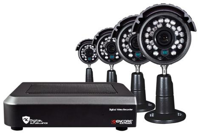 ENCORE ENXDVR-4C Wired 4channels video surveillance kit