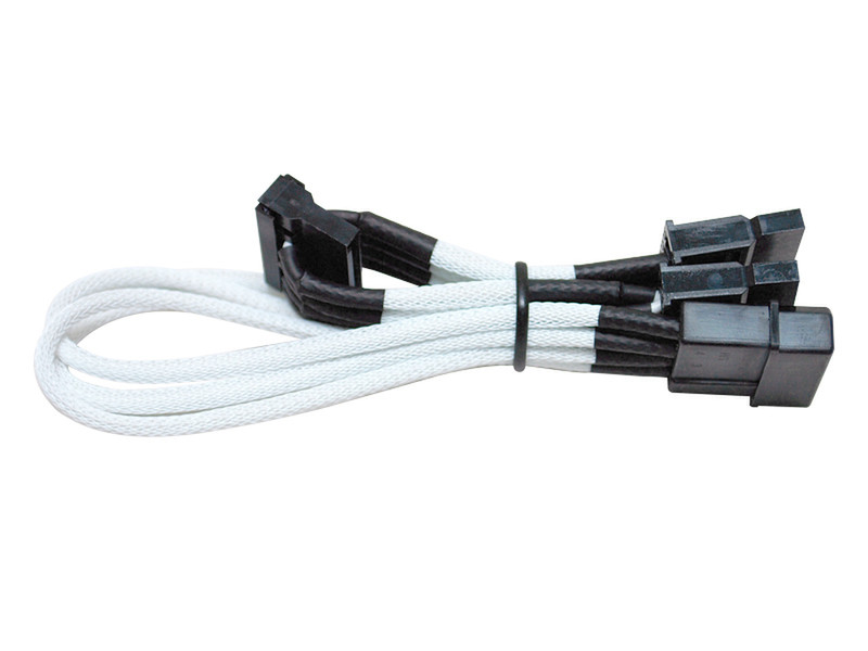 NZXT CBW-43SATA 4-pin 3x SATA Белый кабельный разъем/переходник