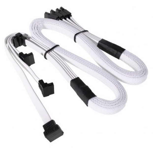 NZXT CBW-SATA-44P 0.75m SATA SATA White SATA cable