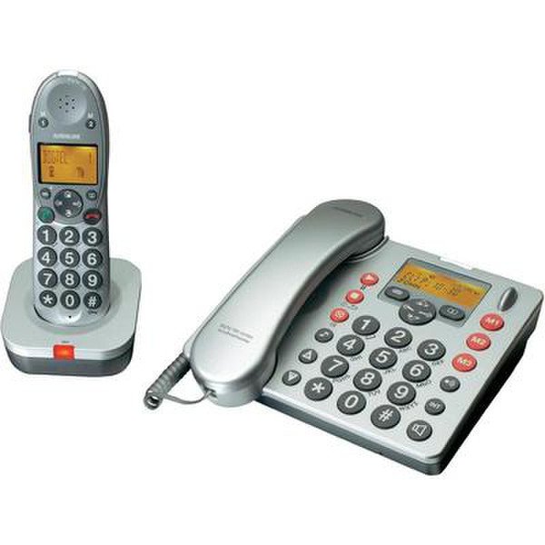 Audioline BIGTEL 480 Combo DECT Caller ID Silver