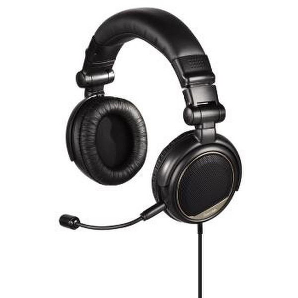 Hama Black Voice USB Binaural Kopfband Schwarz Headset